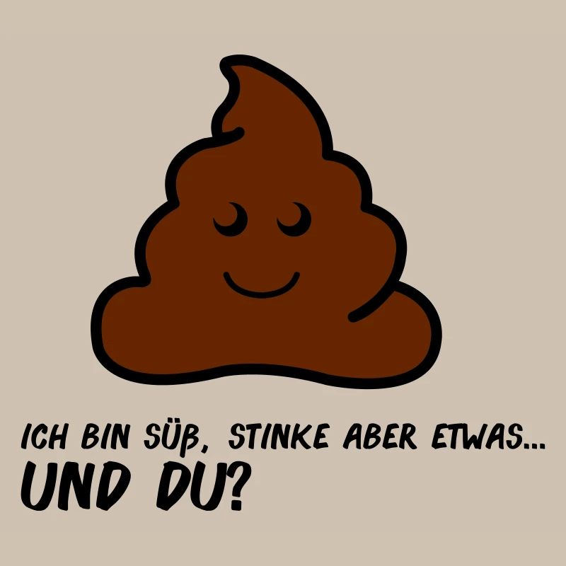 Freundliches Poo AA Comic Gesicht