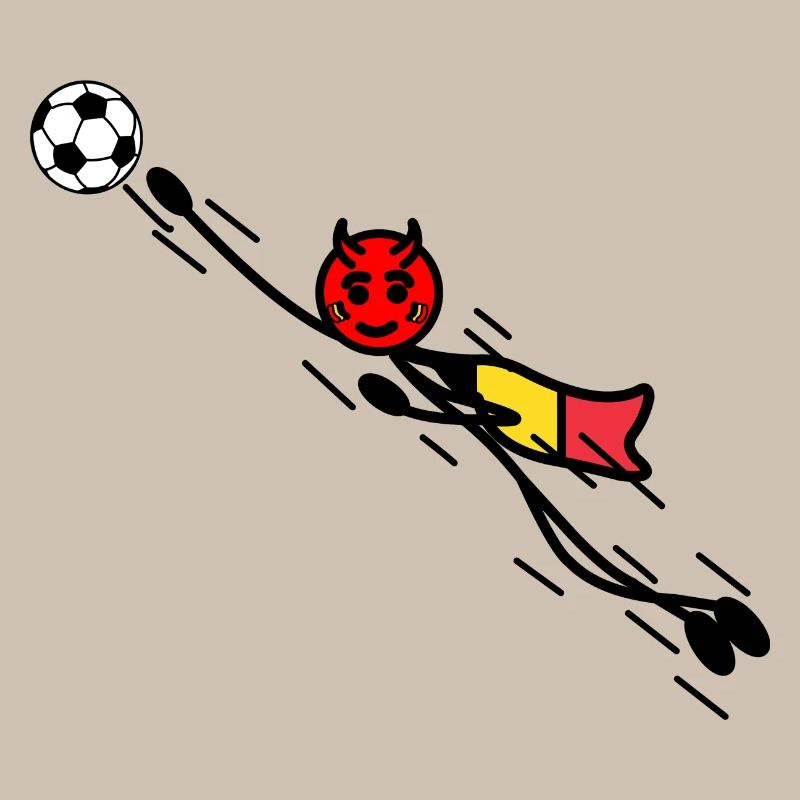 Flying Red Devil Held Keeper