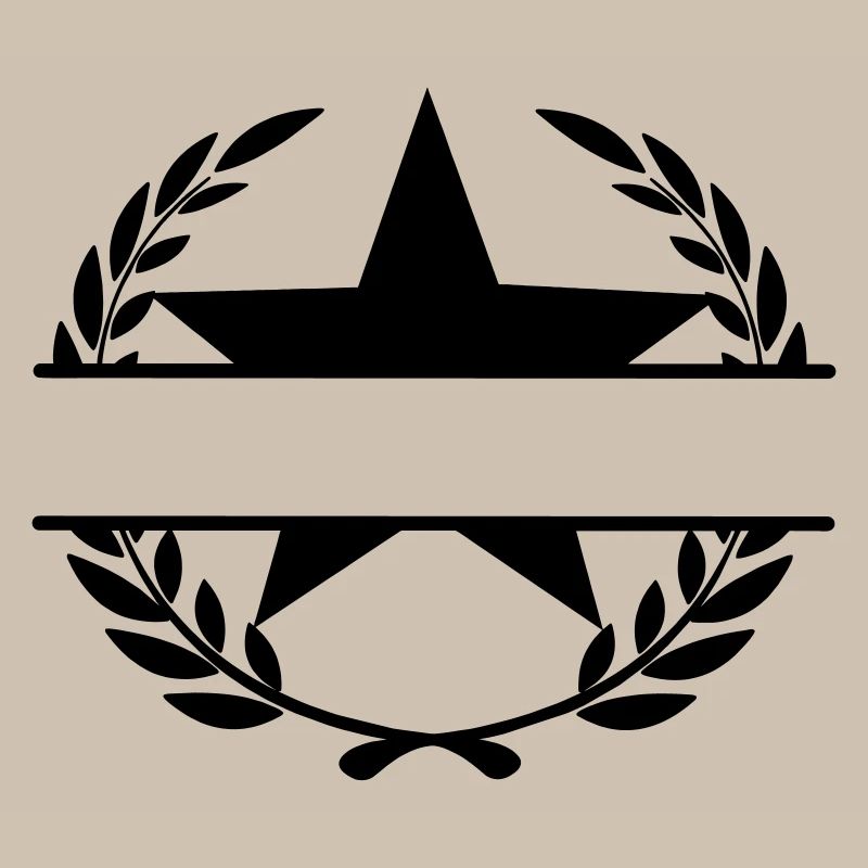Lorbeerkranz Monogramm Stern