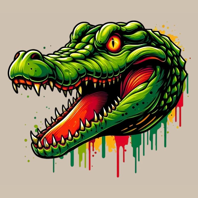 Alligator-Krokodil