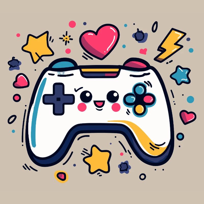 Colorful controller charm