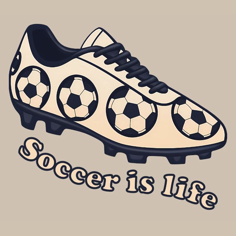 Fußball – Soccer ist Leben Design