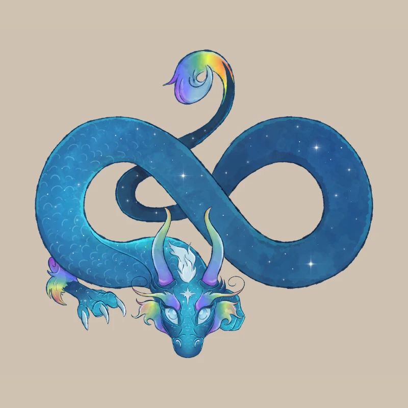Blue Ink Spirits - Infinite Rainbow Blue Dragon