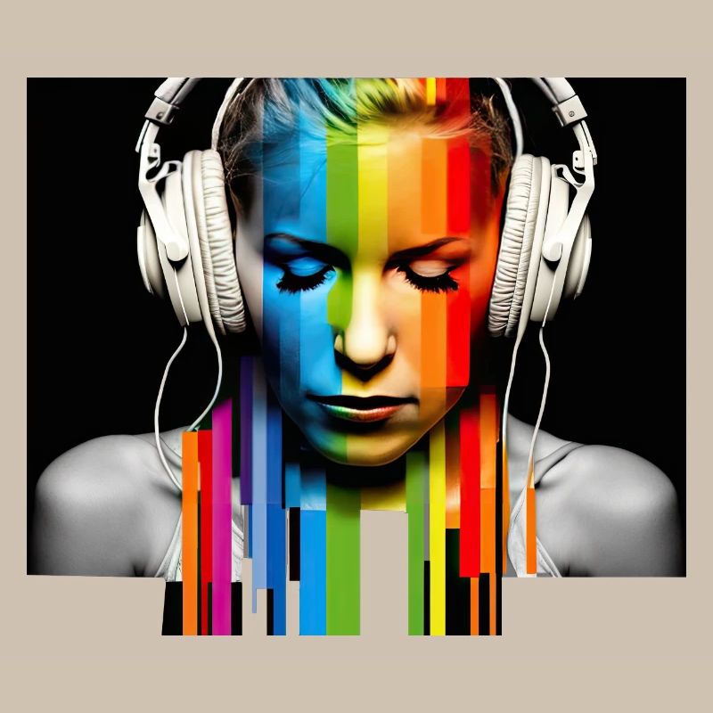 Rainbow Pulse: Kopfhörer-Porträt