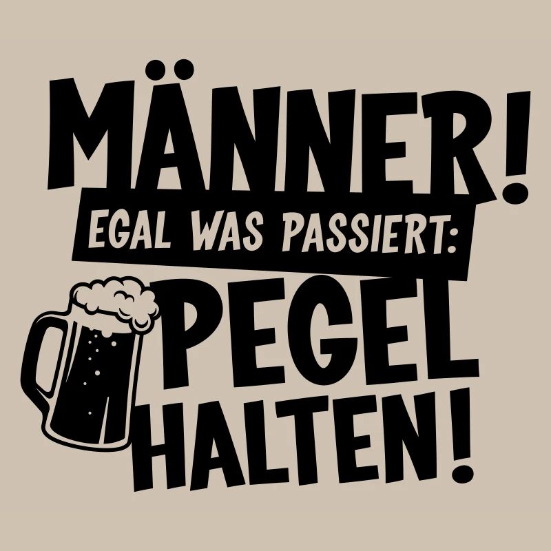 Männer Pegel halten Bier
