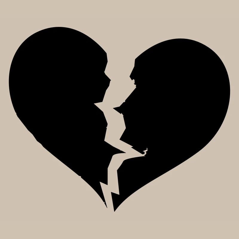 Gebrochenes Herz, broken heart