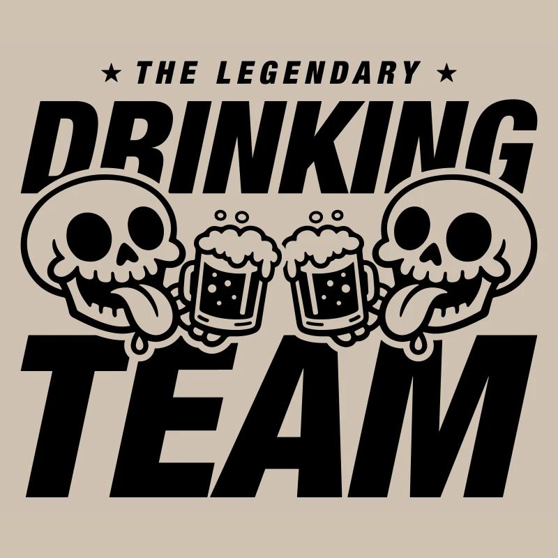 Drinking Team Skelett Bier