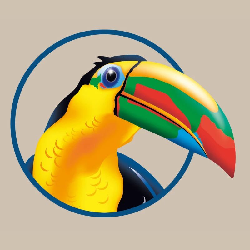 Explosion des couleurs du toucan tropical