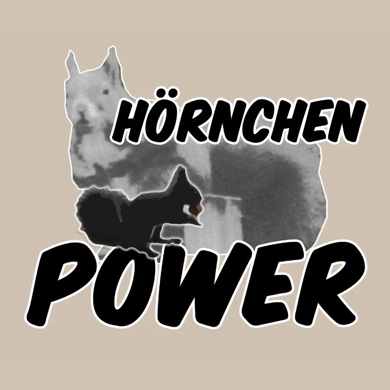 Hörnchenpower Eichhörnchen Tiere Spruch