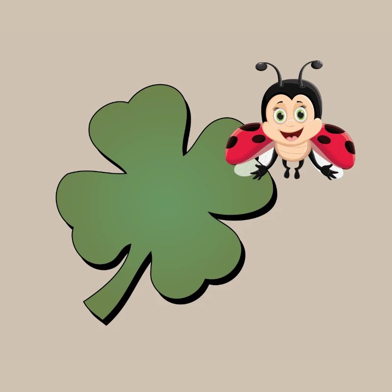 Cloverleaf with Ladybug (ladybug)