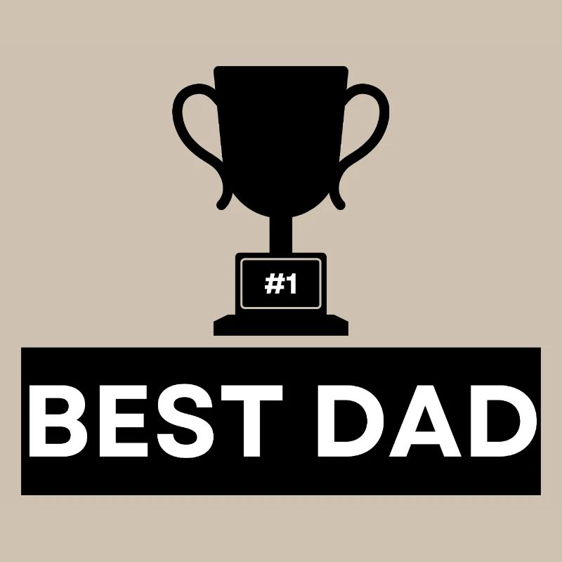 Nummer 1 Beste Papa Bold Typografie