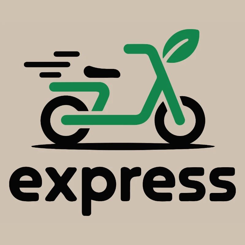 Eco Express Leaf Scooter Logo
