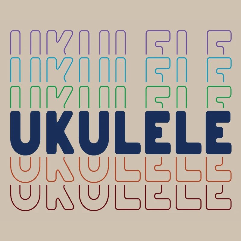 Typographie du ukulélé