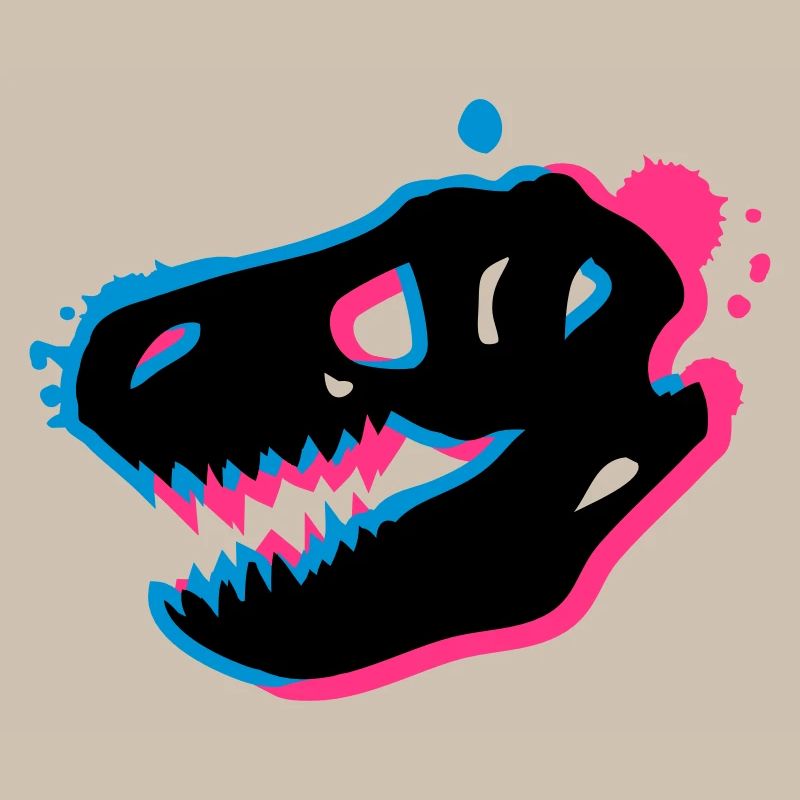 T Rex Schädel 3-D