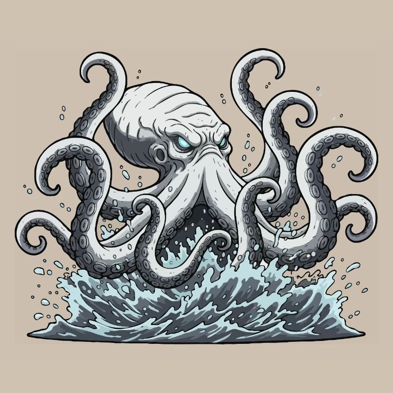 Kraken squid octopus