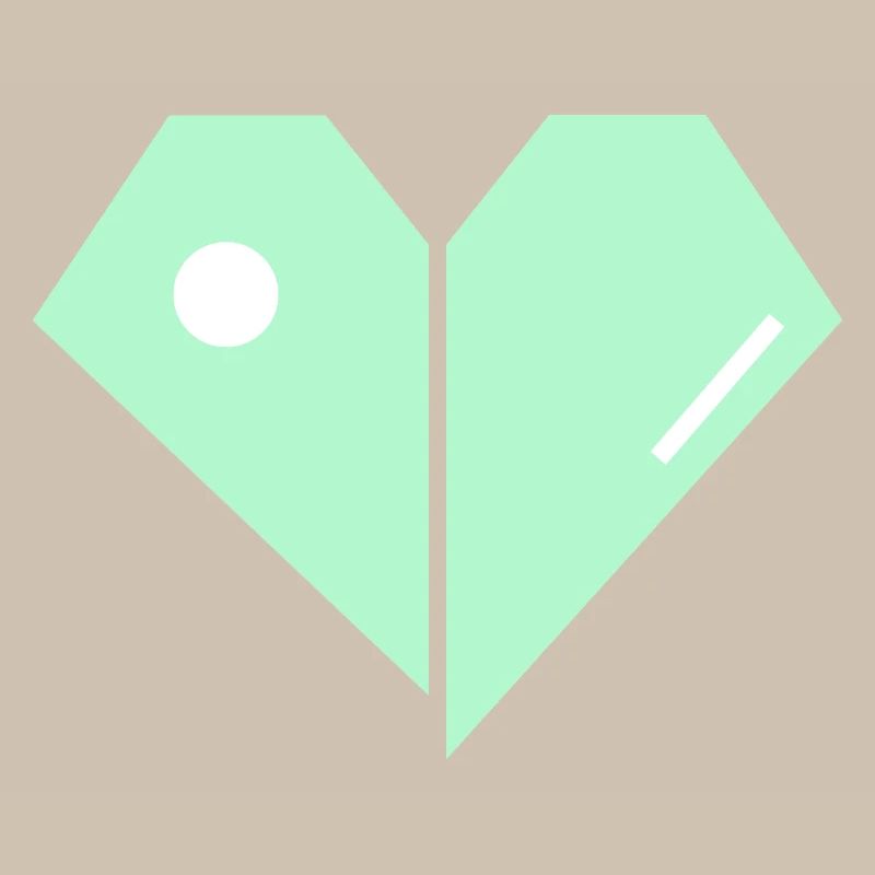 Mint Herz Split Minimalist