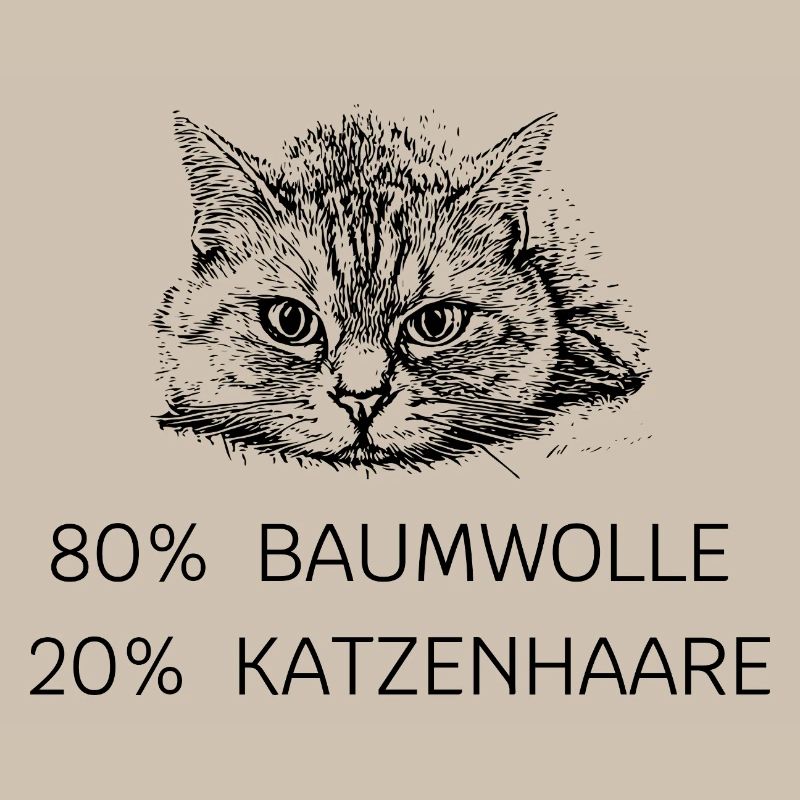 80 % coton - 20 % poils de chat