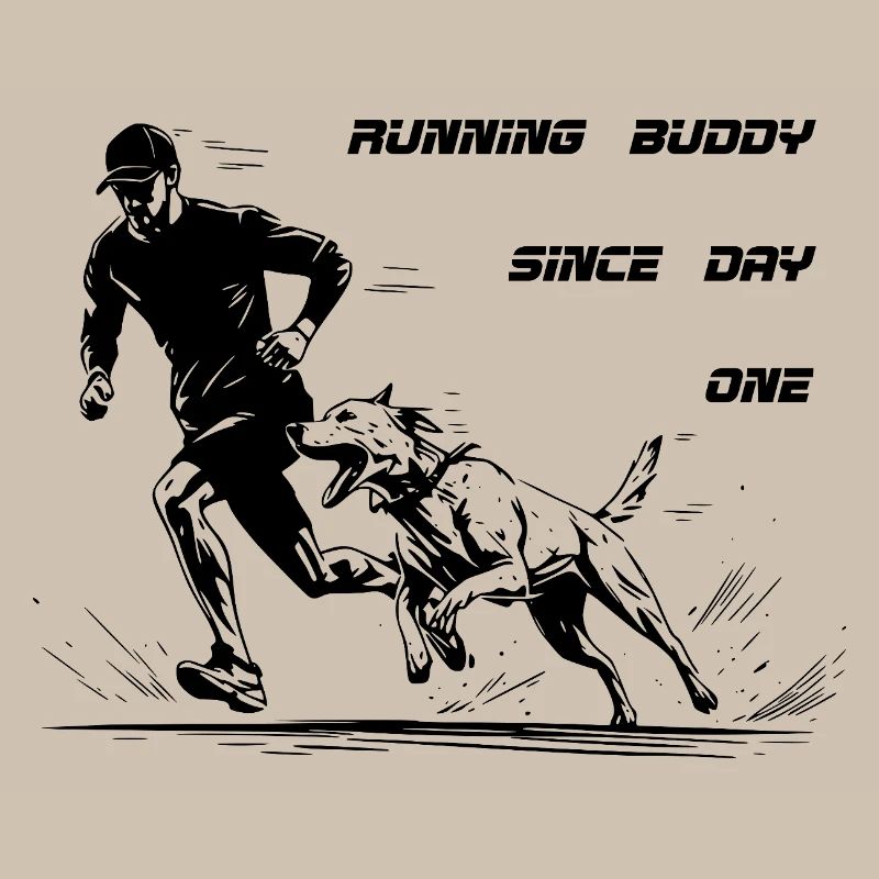 Jogging avec un compagnon de course canin