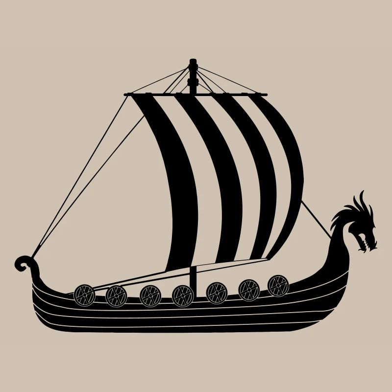 Viking dragon ship