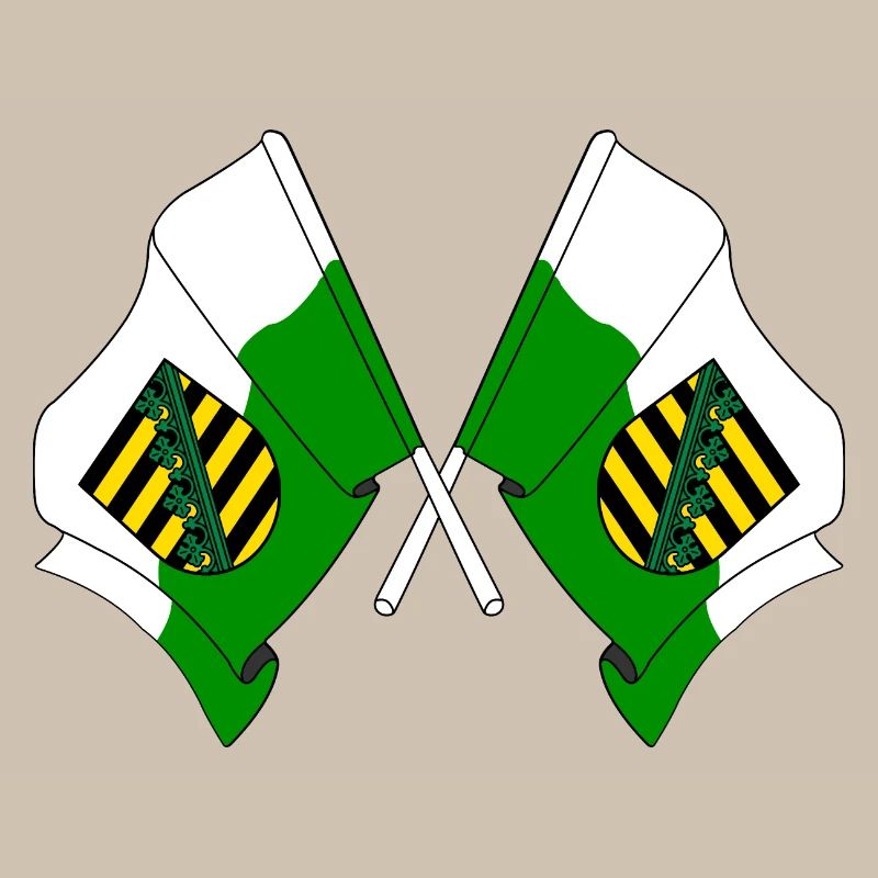 Two flags Saxony