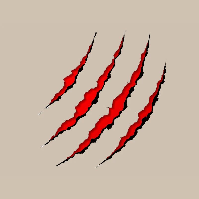 Scratch marks Wolf claw