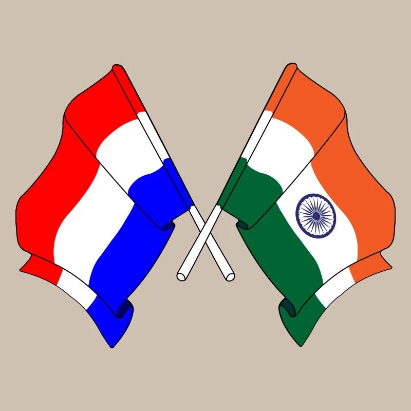 Drapeau des Pays-Bas, drapeau de l’Inde