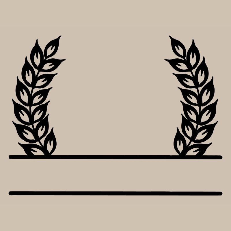 Grain Wreath Name Banner