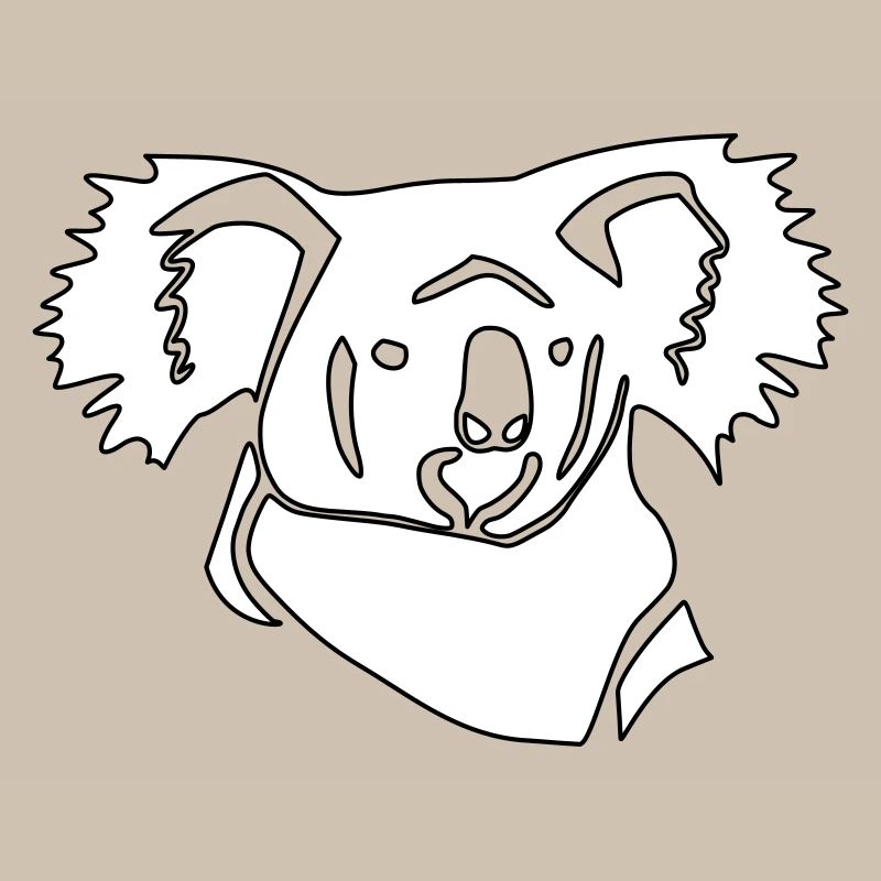 Koala Linienkunst
