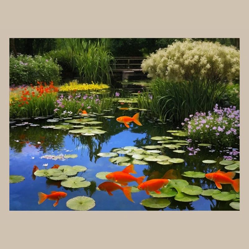 Koi Fish in Tranquil Waters