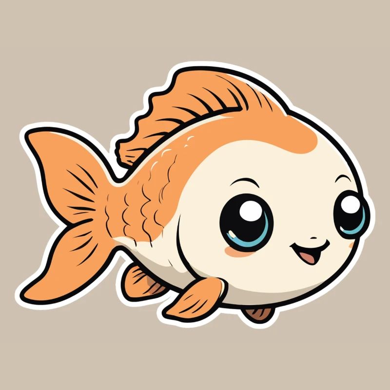 Petit Mignon Bébé Poisson Poisson