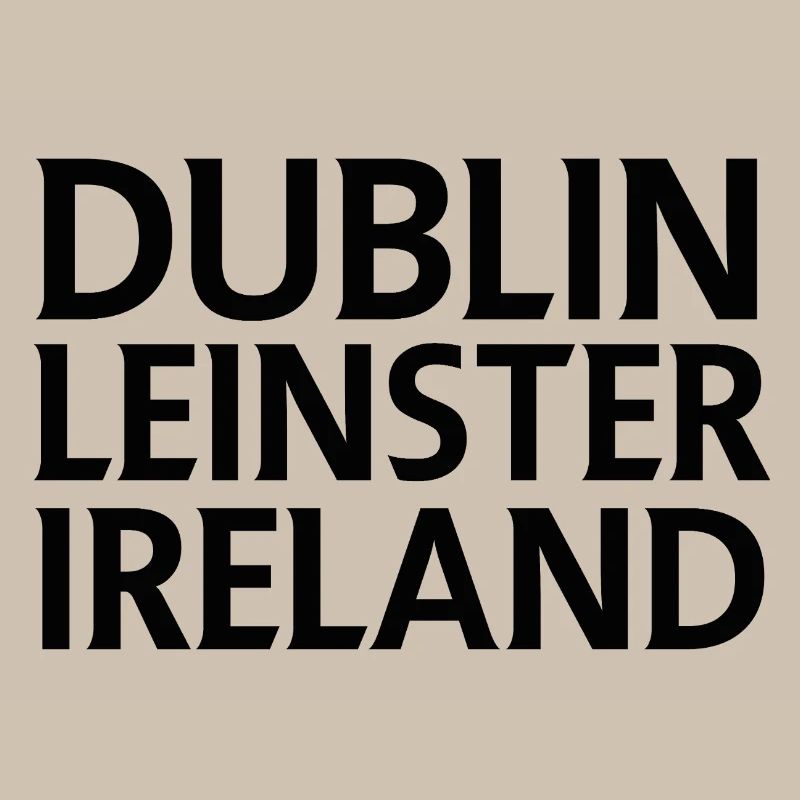 Dublin – Irlande Textdesign