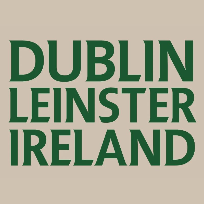 Dublin – Irlande Textdesign