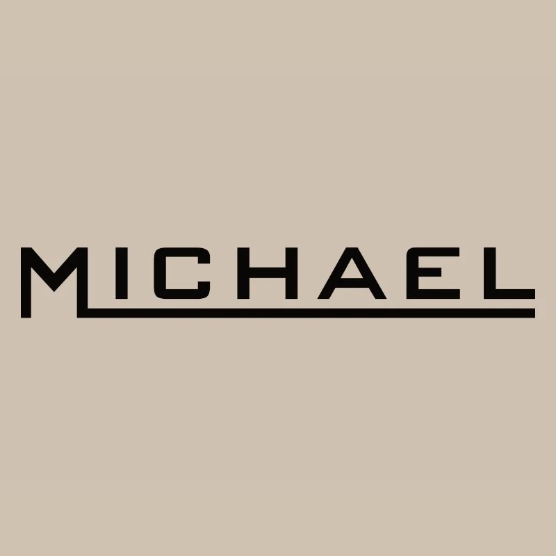 Michael Name Design noir