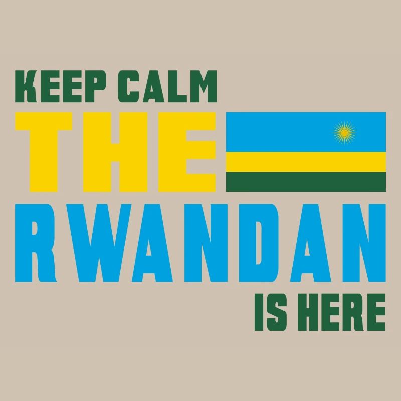 Keep calm Rwanda flag design