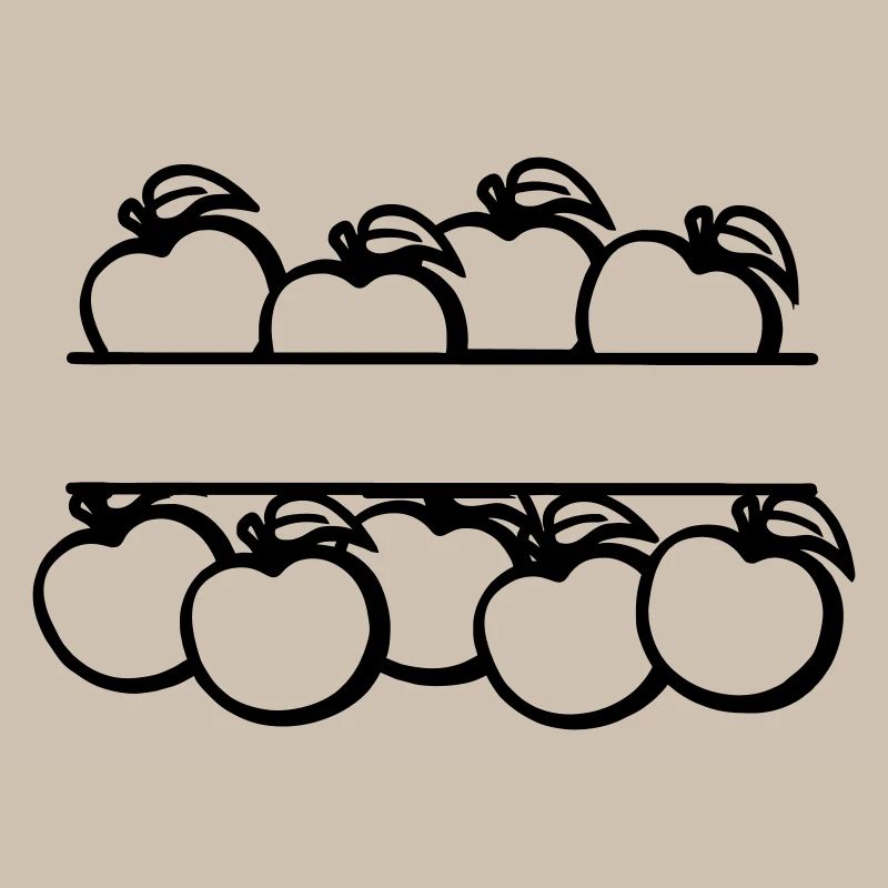 Bannière de pommes transparente