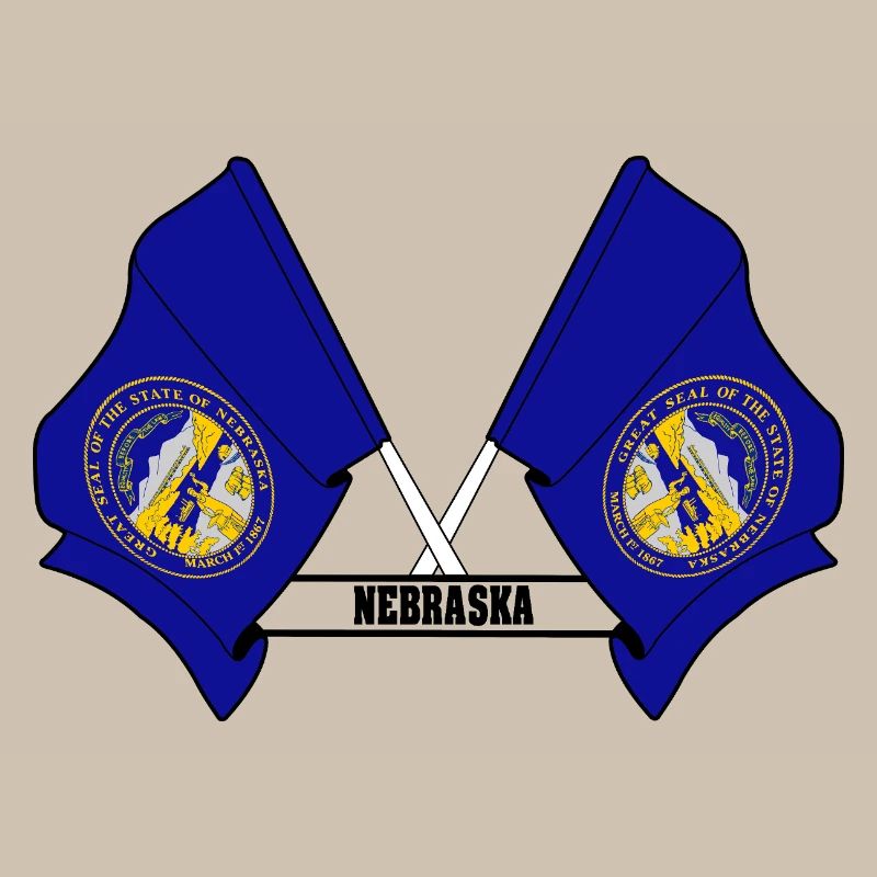 texte des petits drapeaux NEBRASKA