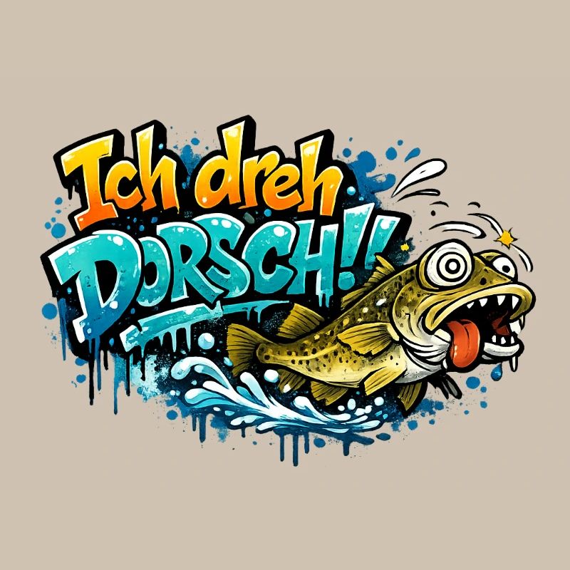 I Shoot Cod Graffiti Fish