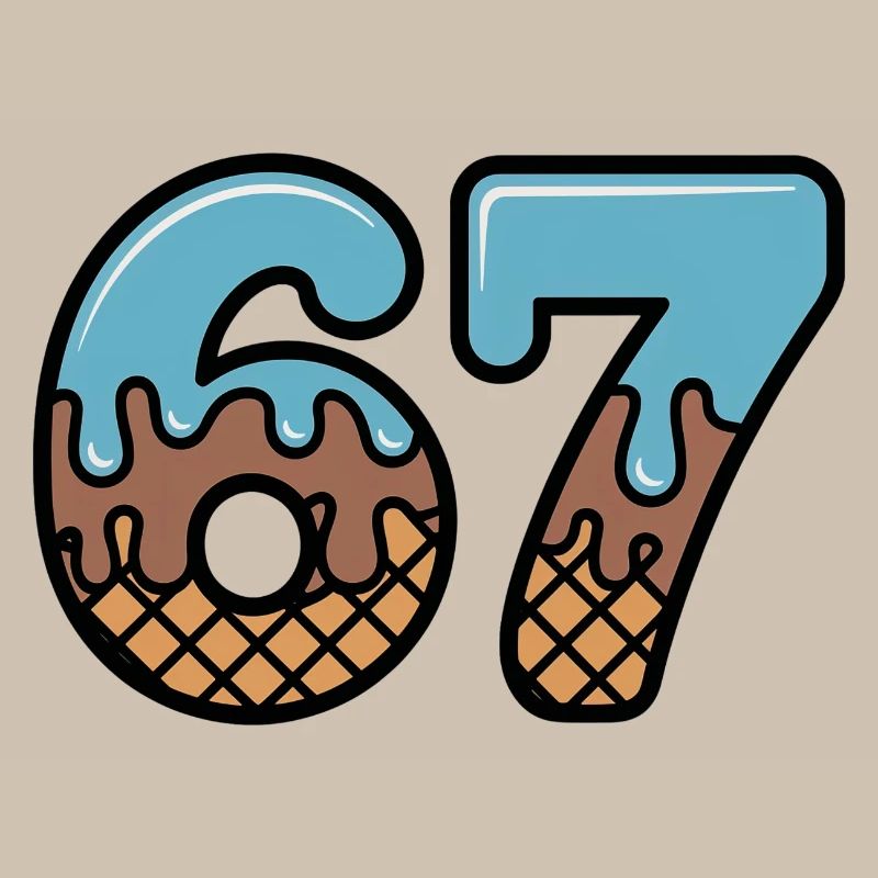 67 Icecream Dip Six Seven Meme
