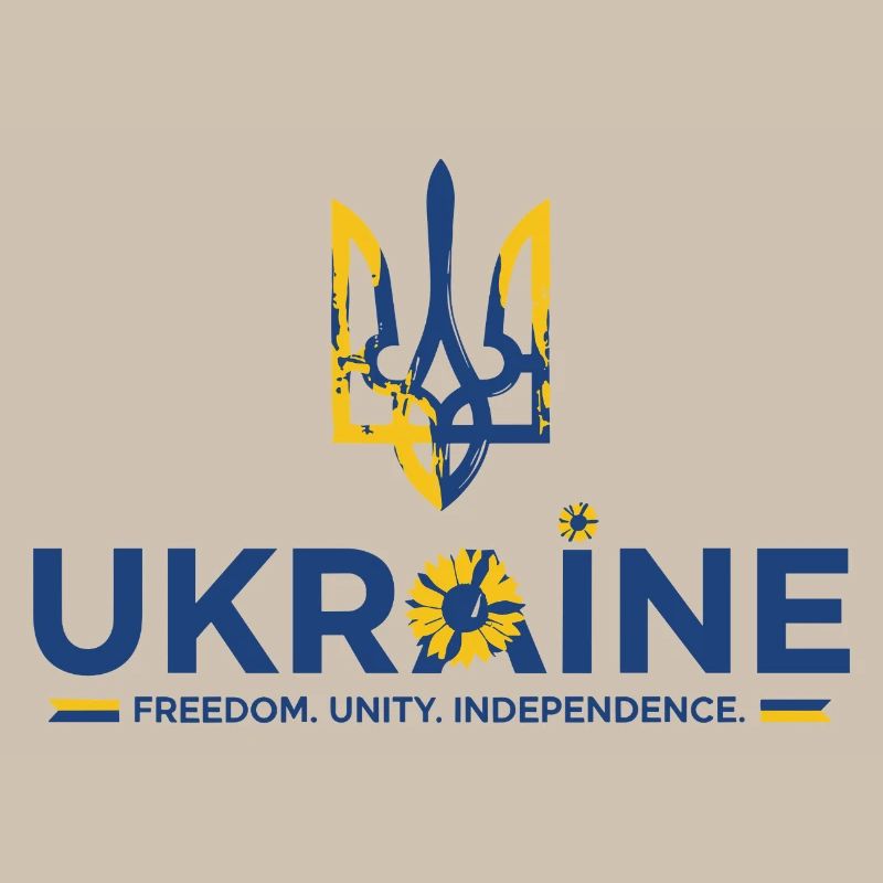 Trident Tournesol Drapeau de l’Ukraine