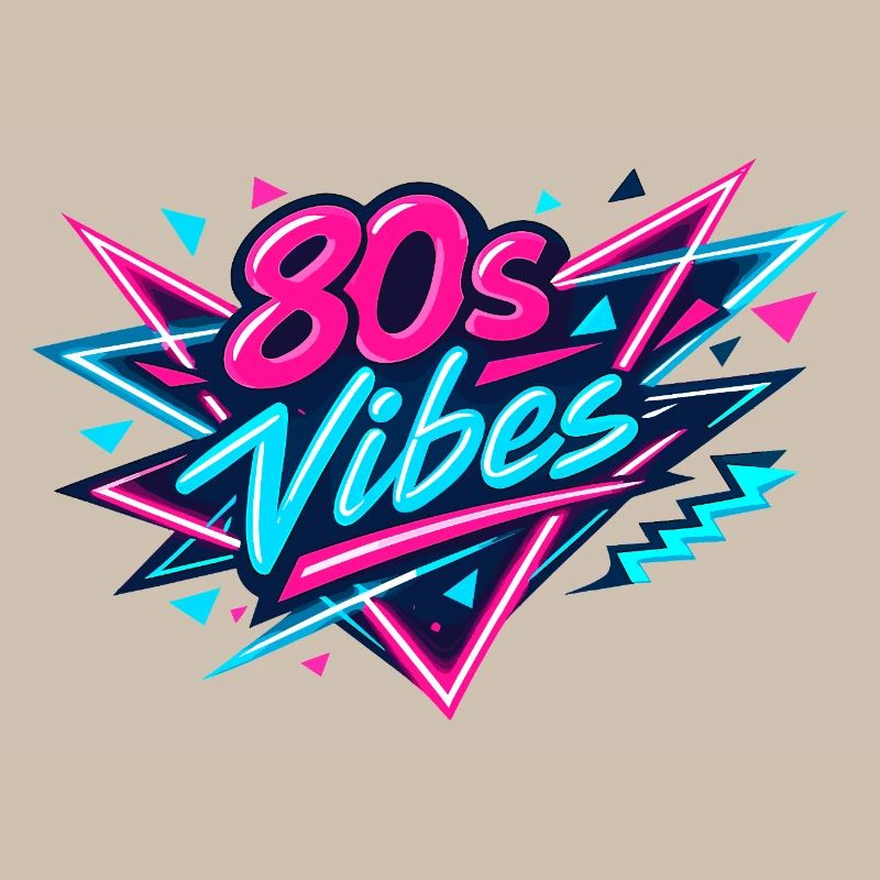80s Vibes Neon Retro