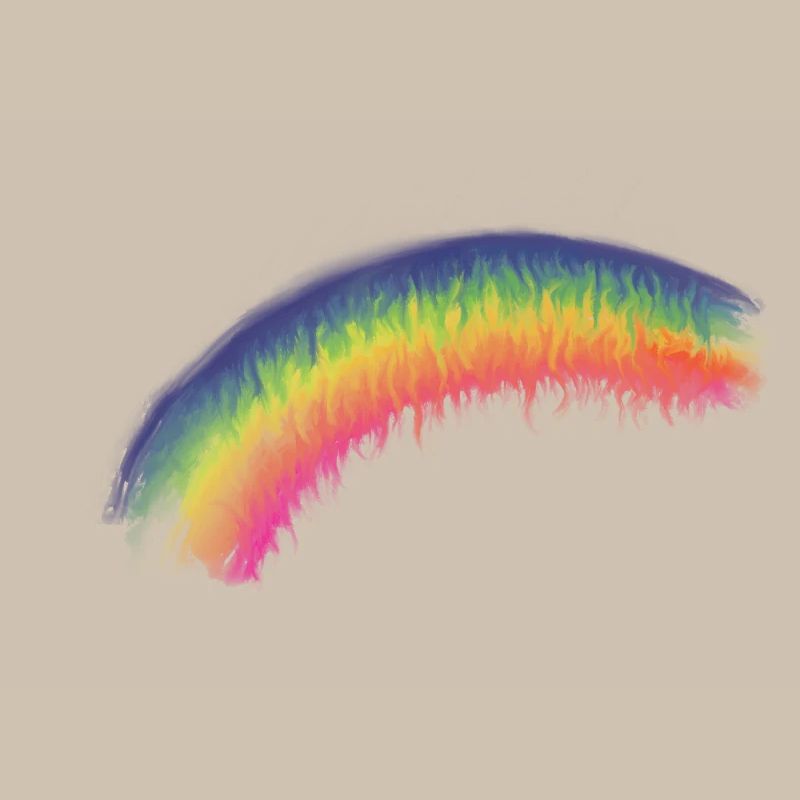 Regenbogen Pinselbogen