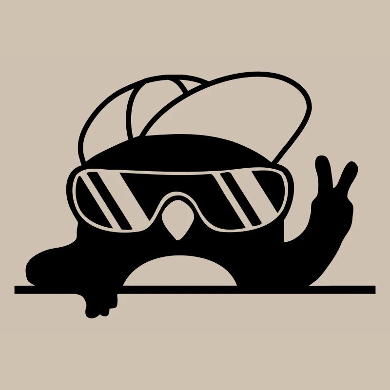 Signe de paix cool pingouin signe de main