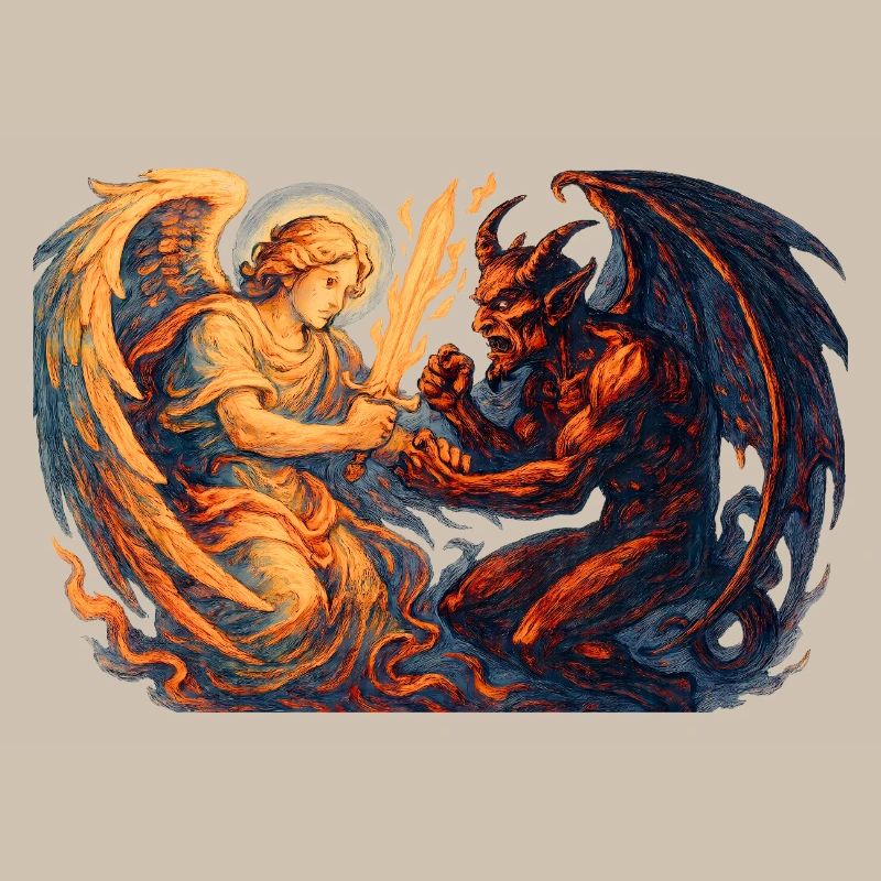 Archange céleste vs Bête infernale