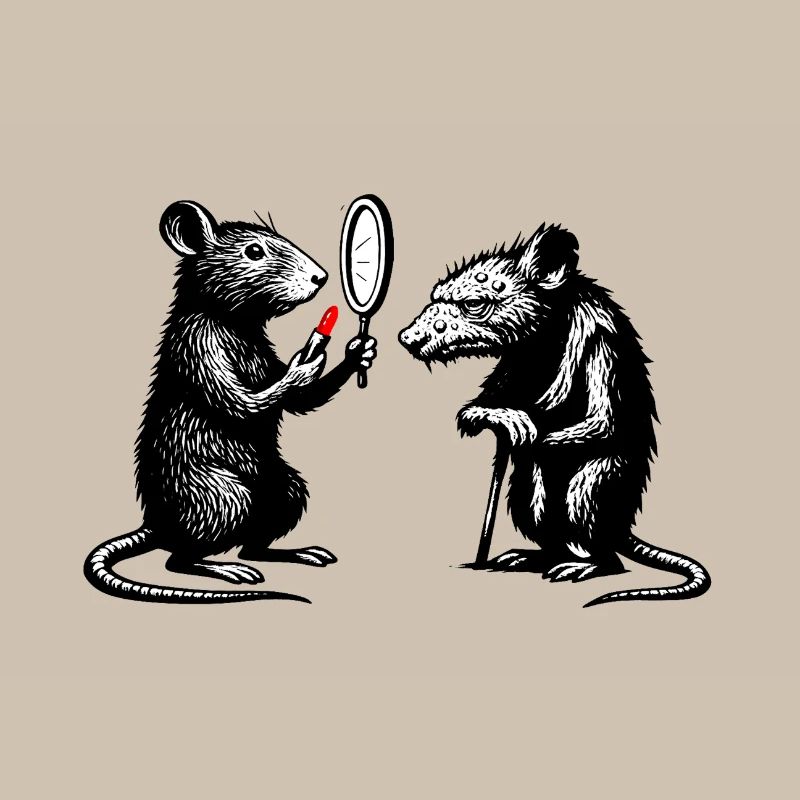 Ratten Noir Spiegelduell