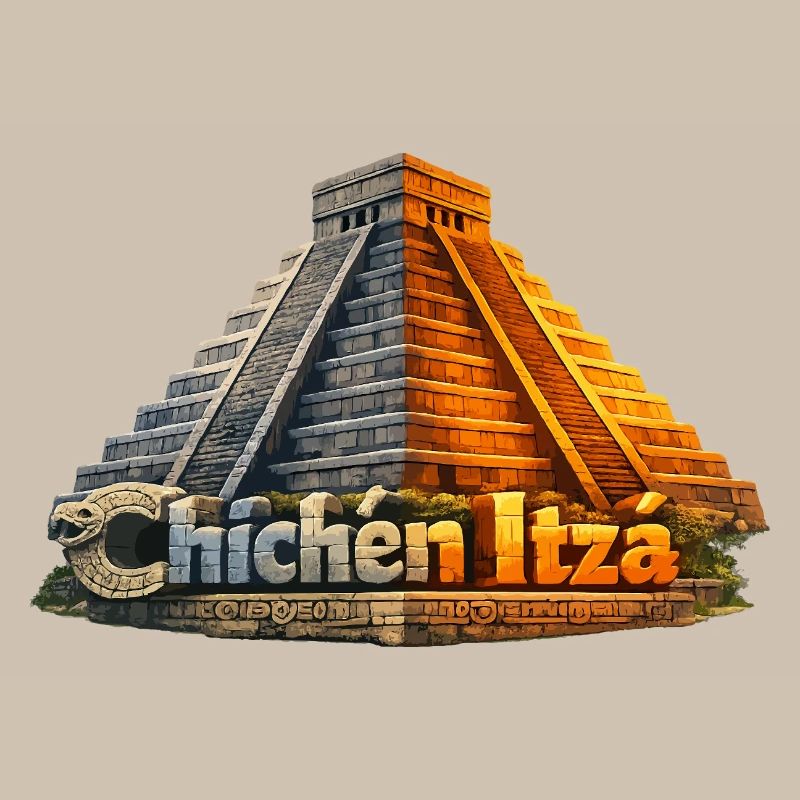 Chichen Itza Pyramid Serpent