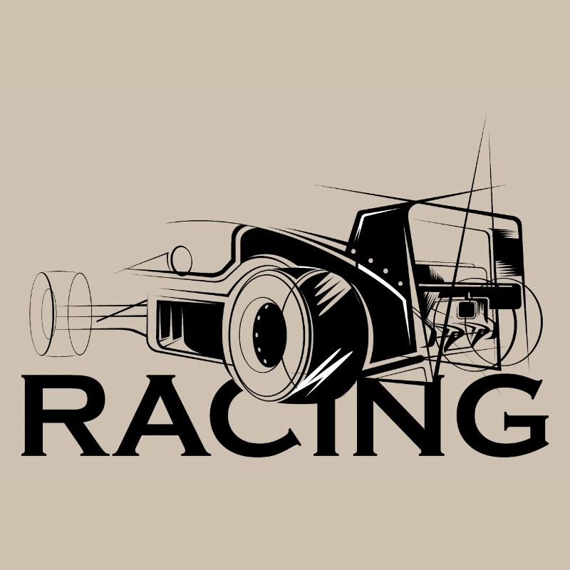 Icône d’illustration de course Icône de logo Voiture de course