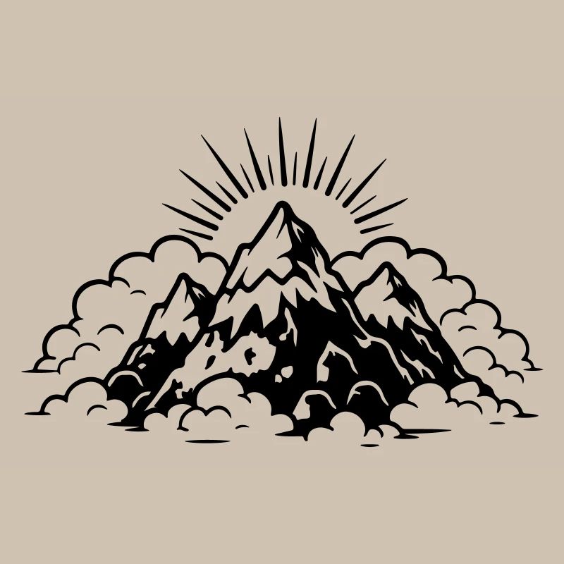 Berge Landschaft Symbol