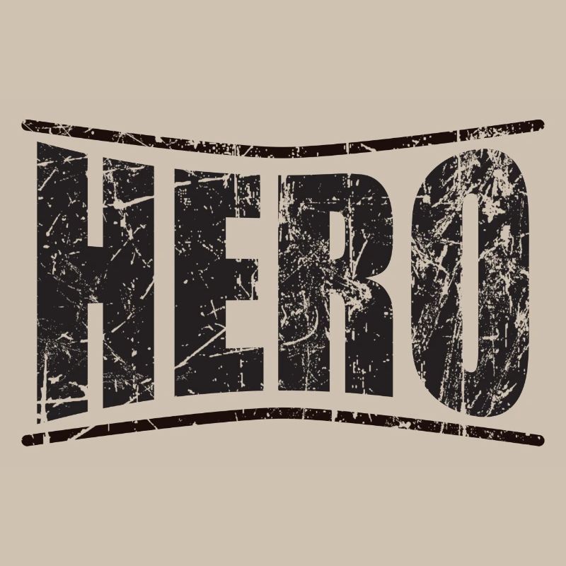 Held Held Held Héroe héros monochromer Text