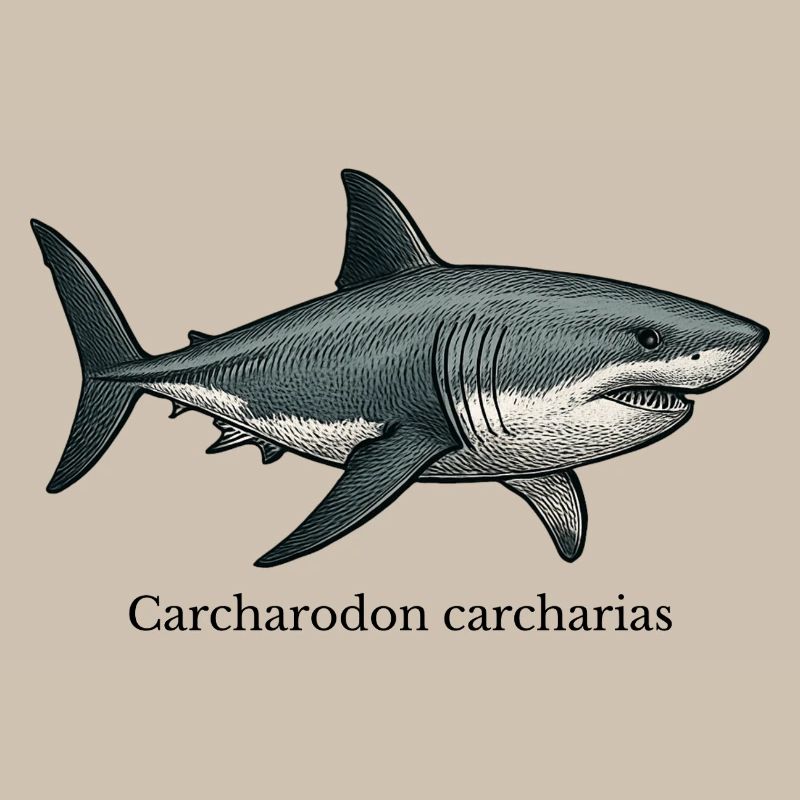 Carcharodon carcharias great white shark