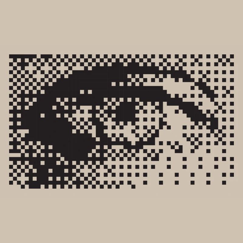 Mitternachts-Pixel-Augenmuster